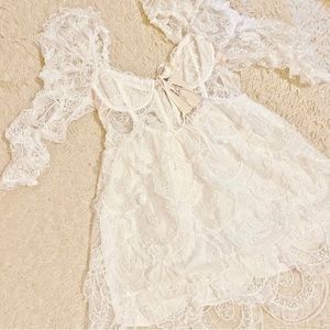 For Love and Lemons tayla mini dress. White. Size S